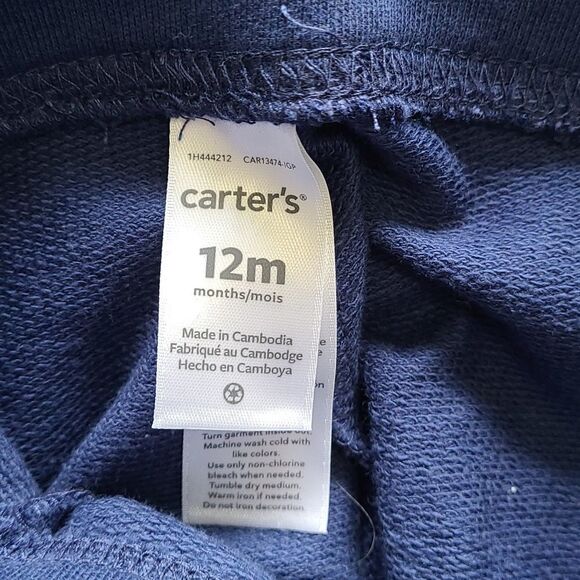 Navy Carter's Baby Girl Shorts 12 Months - Picture 5 of 9